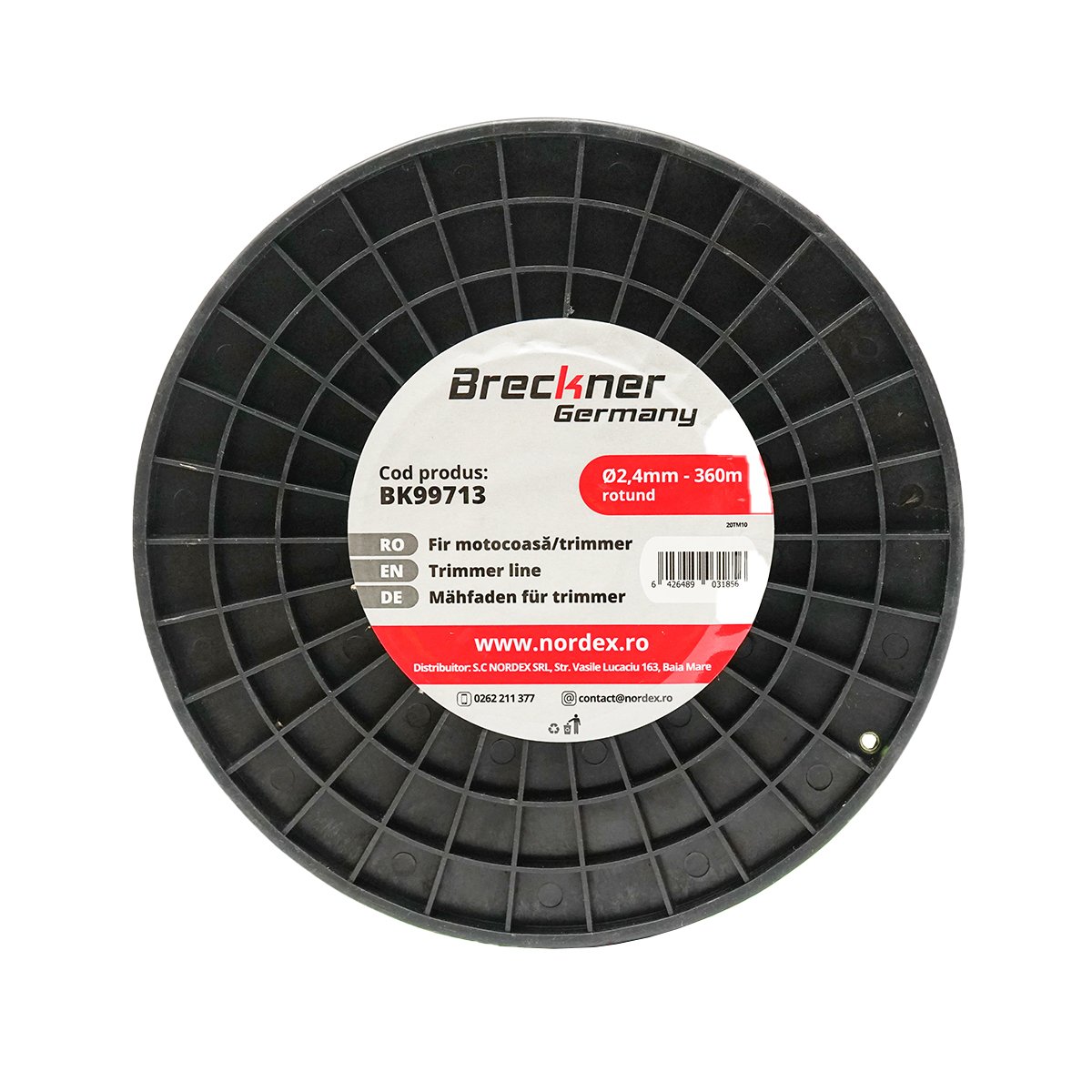 Fir rotund pentru motocoasa, 2.4 mm x 360 m Breckner Germany